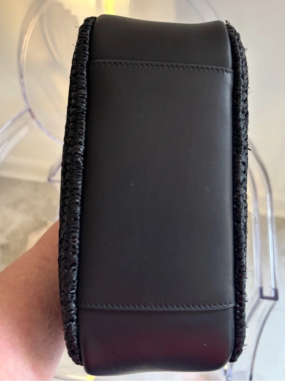 Saint Laurent Le 5À 7 Supple Small Shoulder Bag in Raffia - Picture 4 of 9